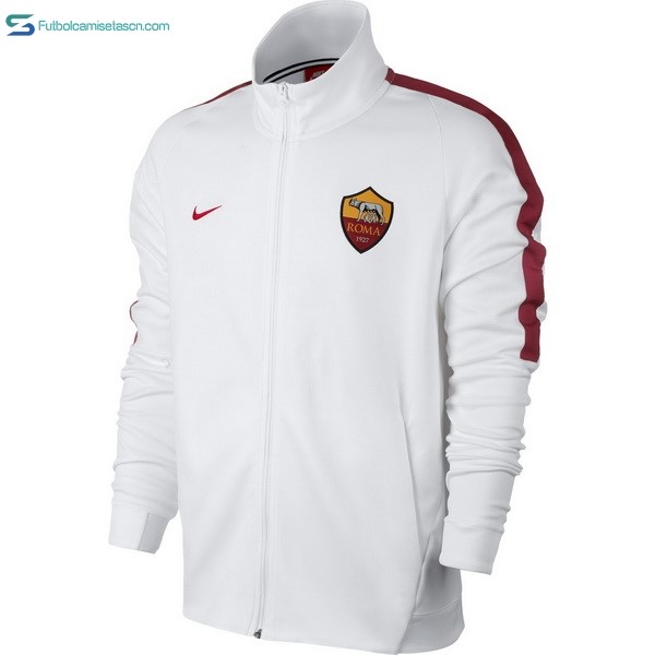 Chaqueta AS Roma 2017/18 Blanco